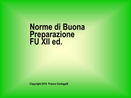 Norme di buona preparazione - Ordine dei Farmacisti della
