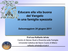 Università Cattolica del Sacro Cuore di Milano Facoltà di Psicologia