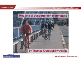 Le basi della campagna www.transportlearning.net Non motorised