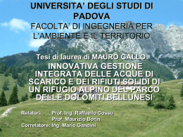 introduzione &ndash; obbiettivi e metodologie &ndash; risultati