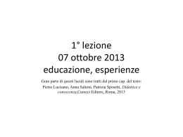 lucidi della lezione del giorno 07 ottobre 2013