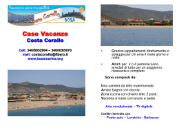 Case vacanze Costa Corallo - Archivio Pubblica Istruzione