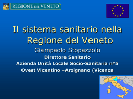 Il Sistema sanitario veneto in numeri