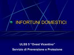 INFORTUNI DOMESTICI - Formazione e Sicurezza