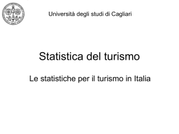 Statistica del turismo a.a. 2010-2011