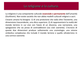la religione le religioni