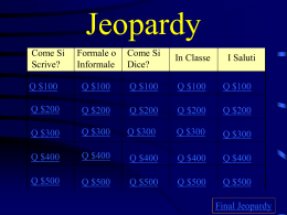 Jeopardy - Madison Public Schools
