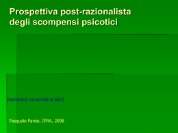 Seminario sugli scompensi psicotici (Bari 2008)