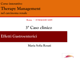 Diapositiva 1 - Dott. Maria Sofia Rosati