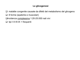 le glicogenosi