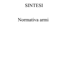 Normativa armi - ATC Perugia 2