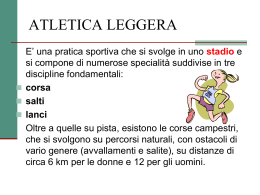 Atletica leggera - Mondadori Education