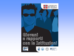Slides di presentazione - Consiglio regionale del Piemonte