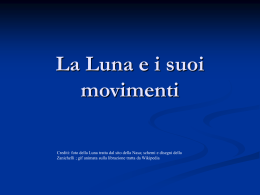 La Luna e i suoi movimenti