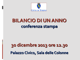 TORINO RISANA I SUOI CONTI
