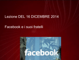 Media digitali 2014-15 Lezione 10, Parte I