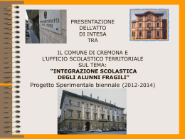 Politiche Sociali - Ufficio Scolastico Territoriale di Cremona