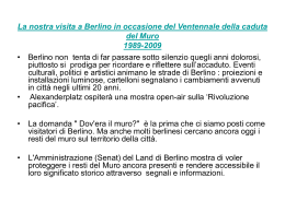 La nostra visita a Berlino in occasione del Ventennale della