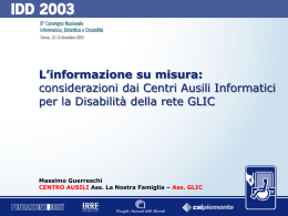L`informazione su misura
