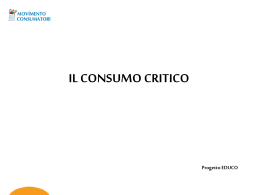 Consumo critico - Movimento Consumatori Milano