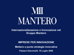 Internazionalizzazione e innovazione