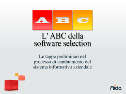 L`abc della software selection