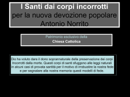 Corpi incorrotti di santi