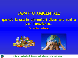 Istituto Nazionale di Ricerca sugli Alimenti e la Nutrizione Consumo
