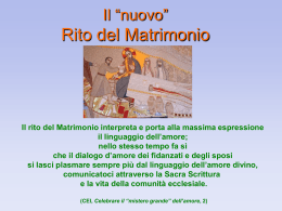nuovo rito del matrimonio