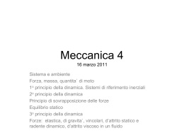 Meccanica 4 - Universita` di Udine