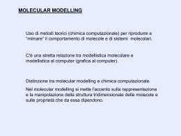 Meccanica molecolare: campi di forza