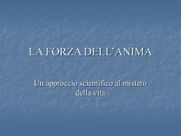 LA FORZA DELL`ANIMA