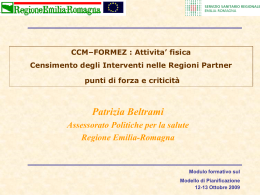 punti di forza e criticit&agrave; - Azioni per una vita in salute