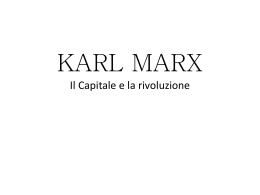 MARX II: il Capitale e la rivoluzione - Consulenza Filosofica