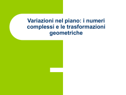 Introduzione ai numeri complessi