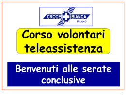 Chiudere l`allarme - Croce Bianca Merate