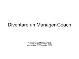 Dispensa coaching - Provincia di Arezzo