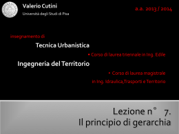 lezione 7s - Universit&agrave; degli Studi di Pisa