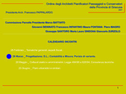 Presentazione del 26 marzo 2007 - Ordine Architetti P.P.C. della