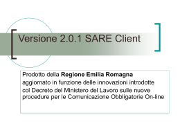 SARE Client versione 2.0.1