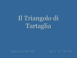 Tartaglia il fascino indiscreto di un triangolo magico