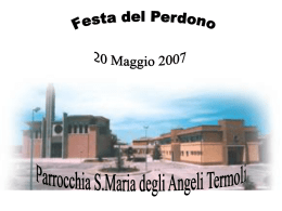 Diapositiva 1 - Parrocchia Santa Maria degli Angeli