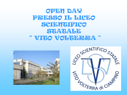 Open day al liceo Volterra - Scuola Media Statale Umberto Nobile