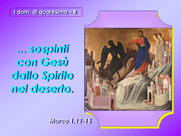 I dom. di quaresima - Parrocchia San Francesco di Assisi Cerignola