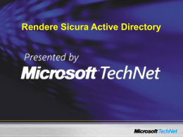 Rendere Sicura Active Directory