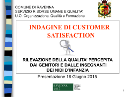 customer satisfaction nidi d`infanzia 2015