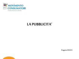 La pubblicit&agrave; - Movimento Consumatori Milano