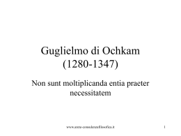 Guglielmo di Ockham - Consulenza Filosofica