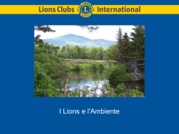 Presentazione in formato PowerPoint Ambiente Lions