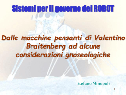 Dalle macchine pensanti di Valentino Braitenberg ad alcune
